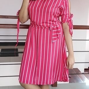 Frock - Pink & White stripes